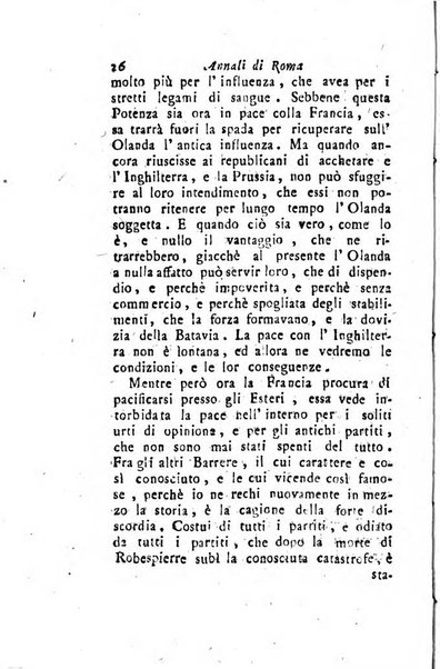 Annali di Roma opera periodica del sig. ab. Michele Mallio