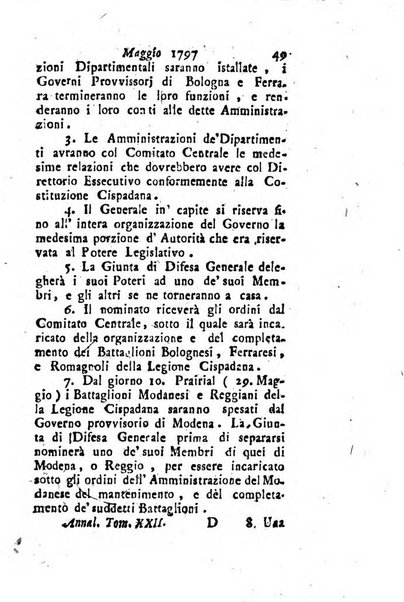 Annali di Roma opera periodica del sig. ab. Michele Mallio