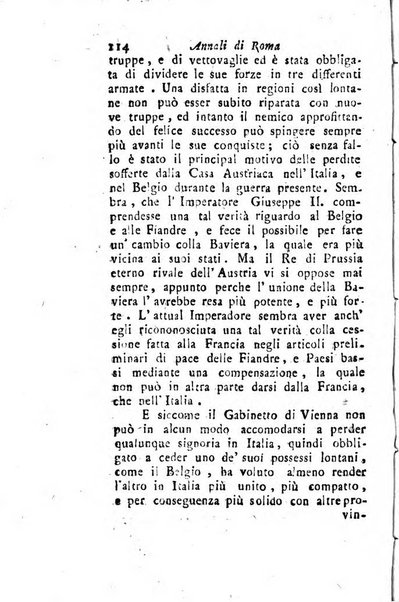 Annali di Roma opera periodica del sig. ab. Michele Mallio