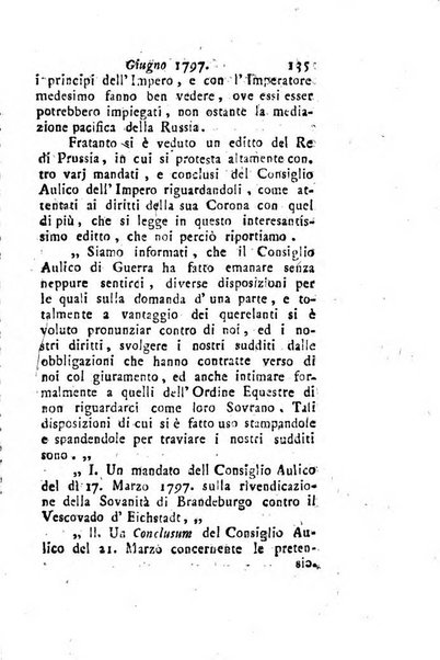 Annali di Roma opera periodica del sig. ab. Michele Mallio