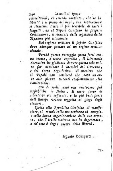 Annali di Roma opera periodica del sig. ab. Michele Mallio