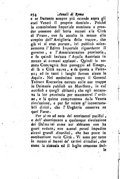 Annali di Roma opera periodica del sig. ab. Michele Mallio