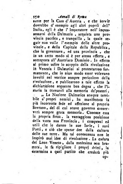 Annali di Roma opera periodica del sig. ab. Michele Mallio