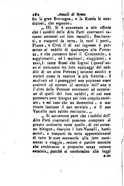 Annali di Roma opera periodica del sig. ab. Michele Mallio