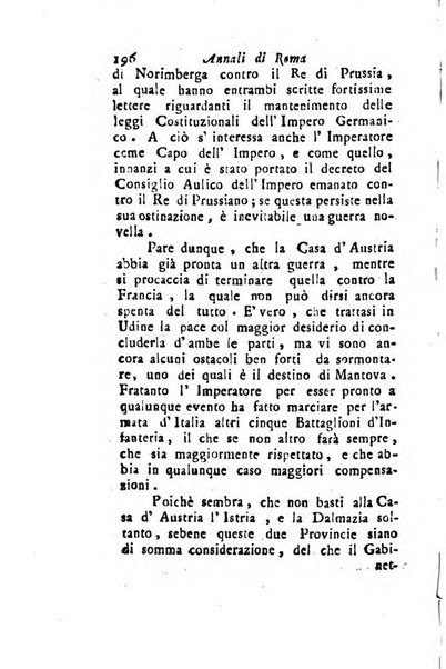 Annali di Roma opera periodica del sig. ab. Michele Mallio