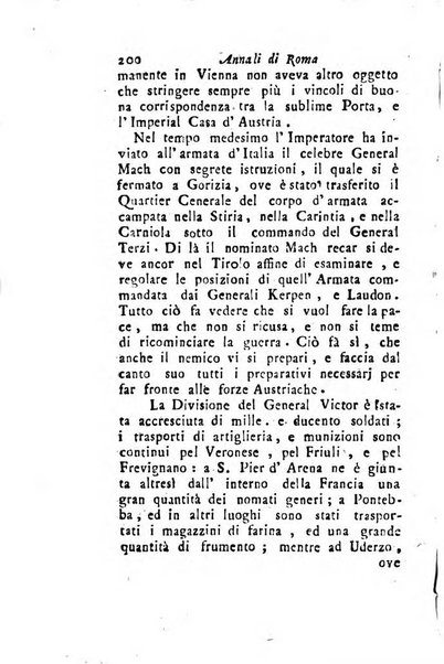 Annali di Roma opera periodica del sig. ab. Michele Mallio