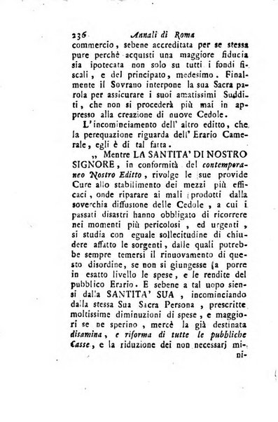 Annali di Roma opera periodica del sig. ab. Michele Mallio