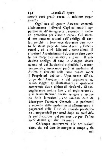 Annali di Roma opera periodica del sig. ab. Michele Mallio