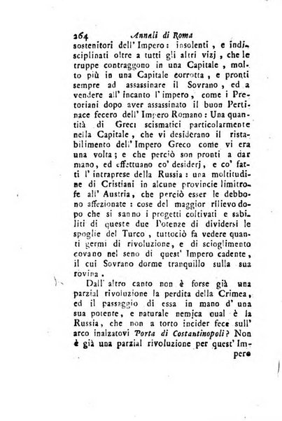 Annali di Roma opera periodica del sig. ab. Michele Mallio