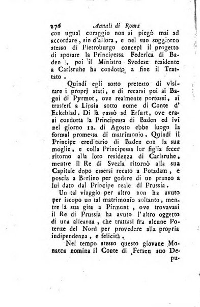 Annali di Roma opera periodica del sig. ab. Michele Mallio