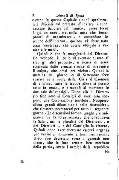 Annali di Roma opera periodica del sig. ab. Michele Mallio