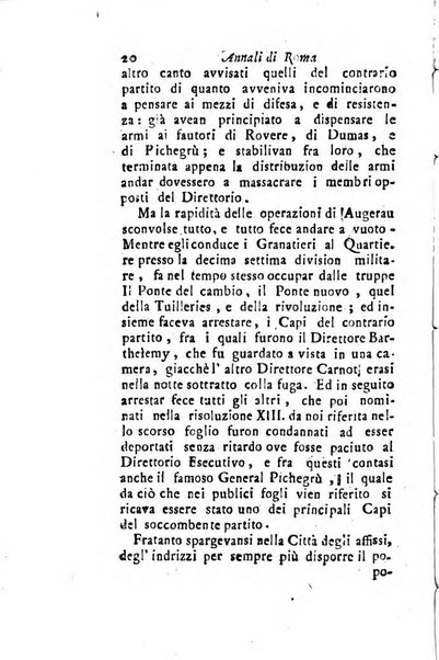 Annali di Roma opera periodica del sig. ab. Michele Mallio