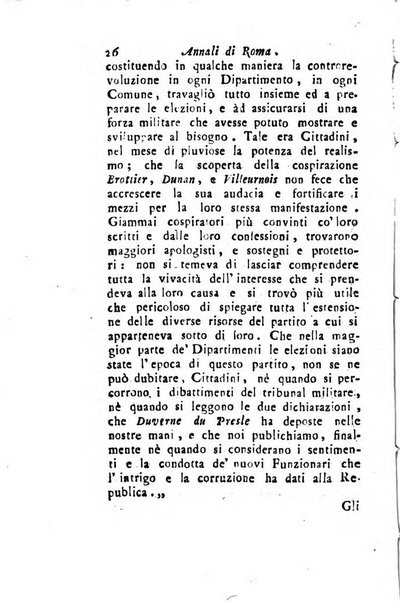 Annali di Roma opera periodica del sig. ab. Michele Mallio