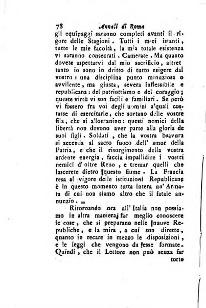 Annali di Roma opera periodica del sig. ab. Michele Mallio