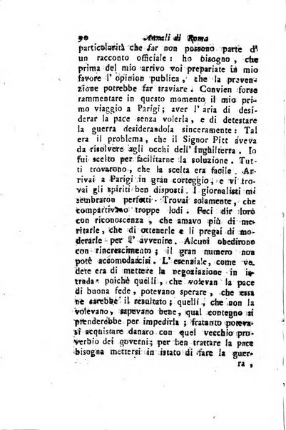 Annali di Roma opera periodica del sig. ab. Michele Mallio