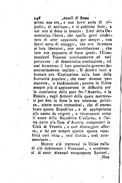 Annali di Roma opera periodica del sig. ab. Michele Mallio