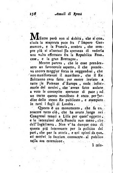 Annali di Roma opera periodica del sig. ab. Michele Mallio