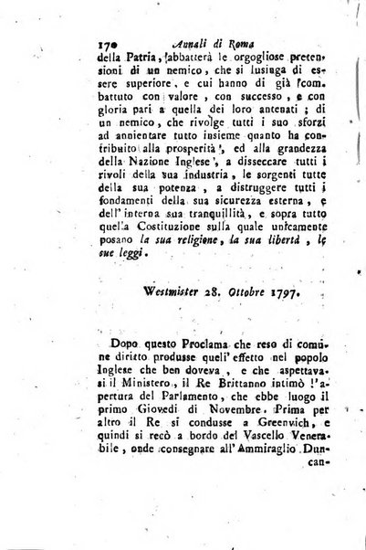 Annali di Roma opera periodica del sig. ab. Michele Mallio