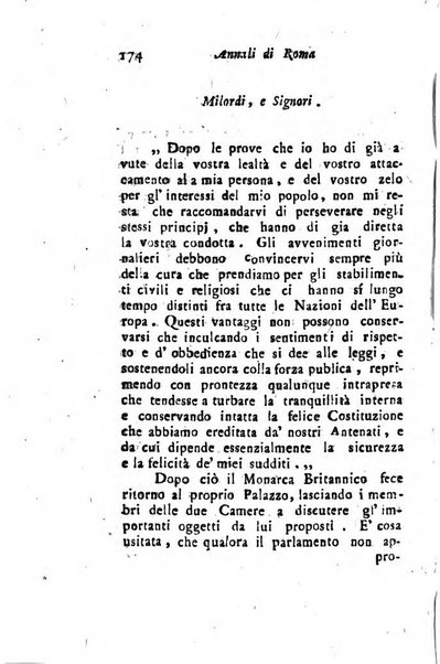 Annali di Roma opera periodica del sig. ab. Michele Mallio