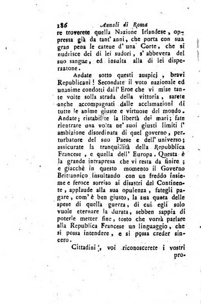 Annali di Roma opera periodica del sig. ab. Michele Mallio