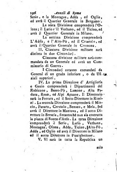 Annali di Roma opera periodica del sig. ab. Michele Mallio