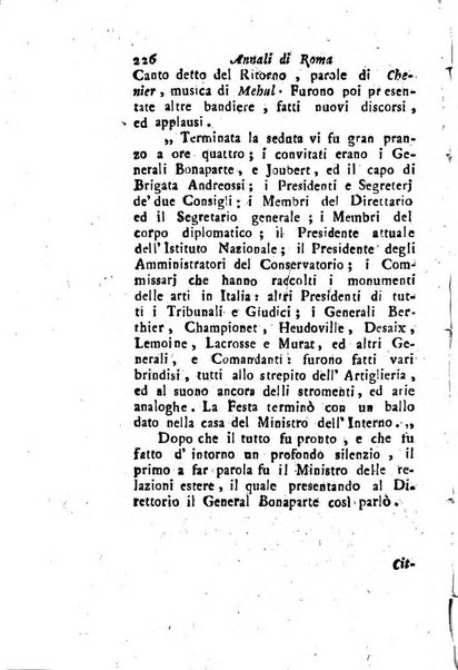 Annali di Roma opera periodica del sig. ab. Michele Mallio