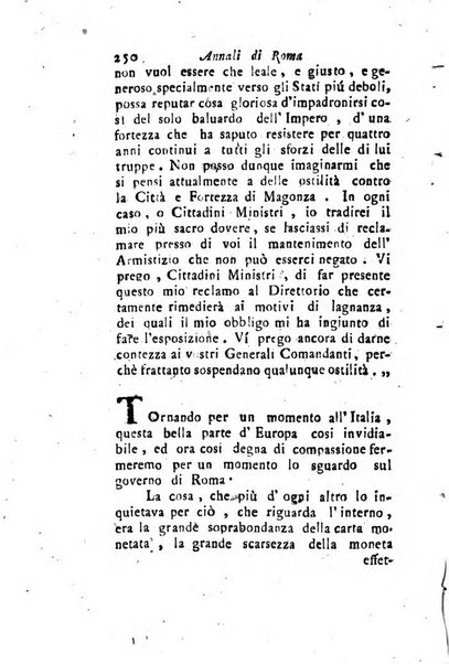 Annali di Roma opera periodica del sig. ab. Michele Mallio