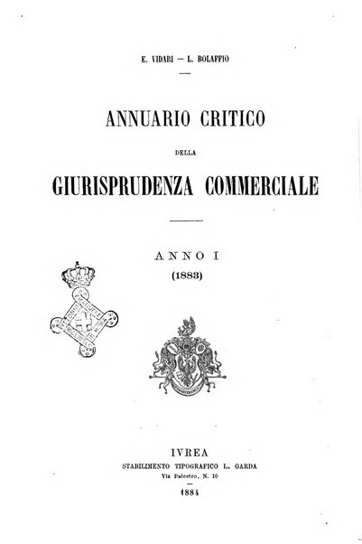 Annuario critico della giurisprudenza commerciale