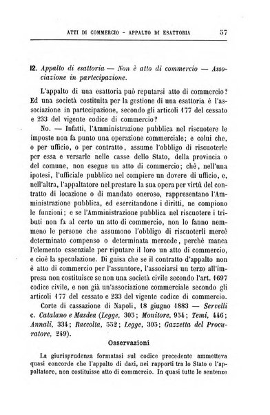 Annuario critico della giurisprudenza commerciale