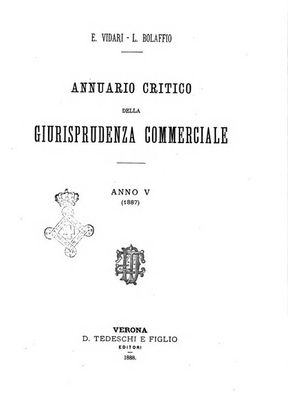 Annuario critico della giurisprudenza commerciale