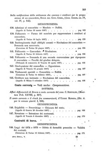 Annuario critico della giurisprudenza commerciale