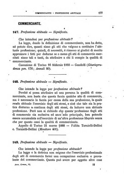 Annuario critico della giurisprudenza commerciale