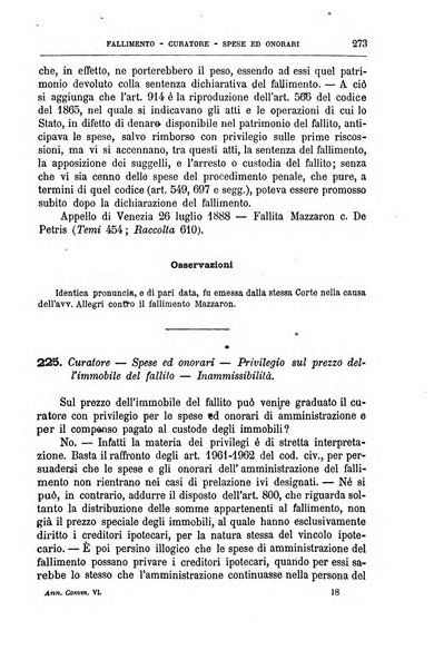 Annuario critico della giurisprudenza commerciale