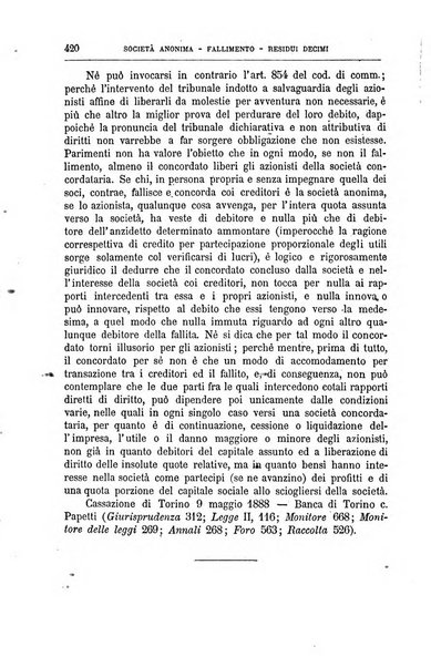 Annuario critico della giurisprudenza commerciale