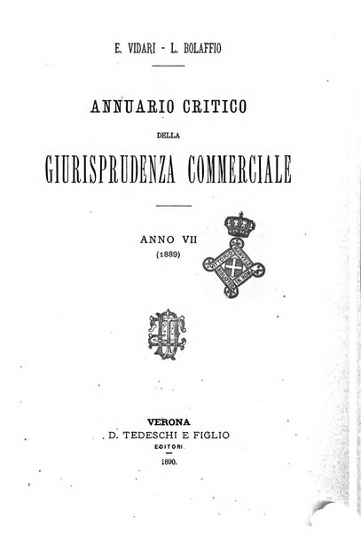 Annuario critico della giurisprudenza commerciale