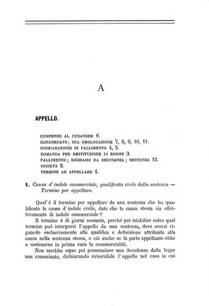 Annuario critico della giurisprudenza commerciale