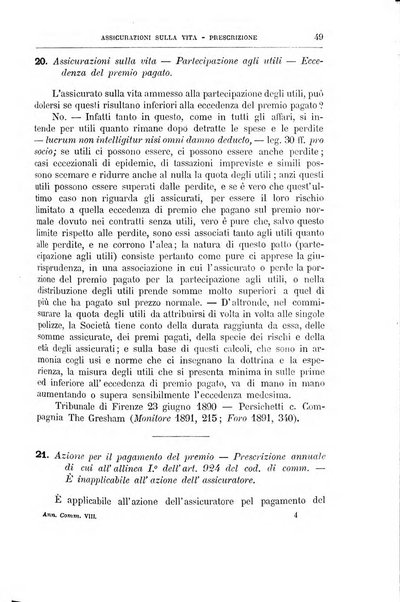 Annuario critico della giurisprudenza commerciale