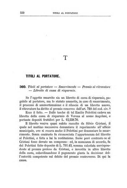 Annuario critico della giurisprudenza commerciale