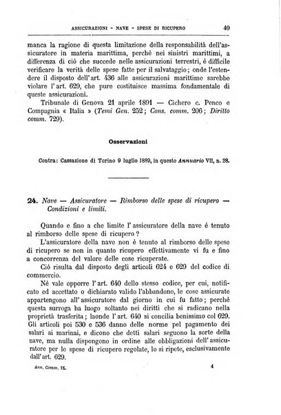 Annuario critico della giurisprudenza commerciale