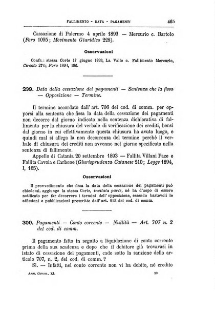 Annuario critico della giurisprudenza commerciale