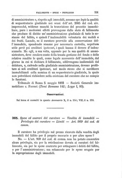 Annuario critico della giurisprudenza commerciale