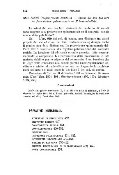 Annuario critico della giurisprudenza commerciale