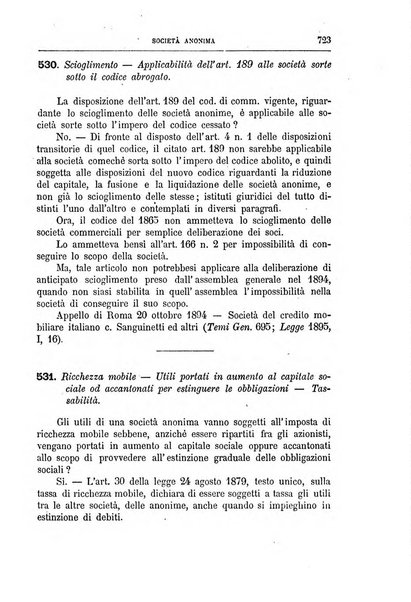 Annuario critico della giurisprudenza commerciale