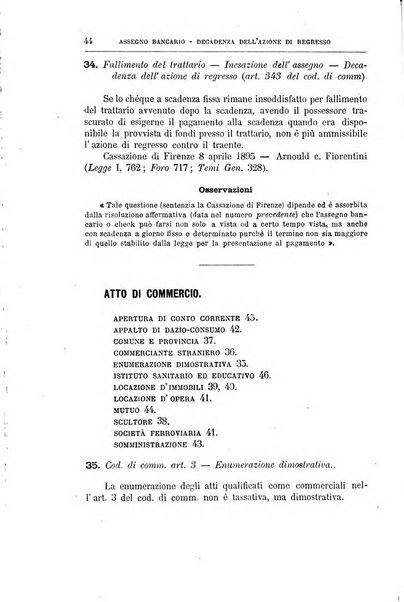 Annuario critico della giurisprudenza commerciale