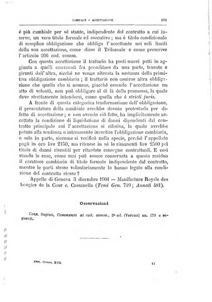 Annuario critico della giurisprudenza commerciale