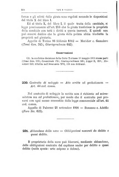 Annuario critico della giurisprudenza commerciale