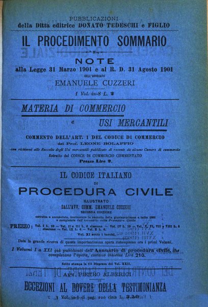 Annuario critico della giurisprudenza commerciale