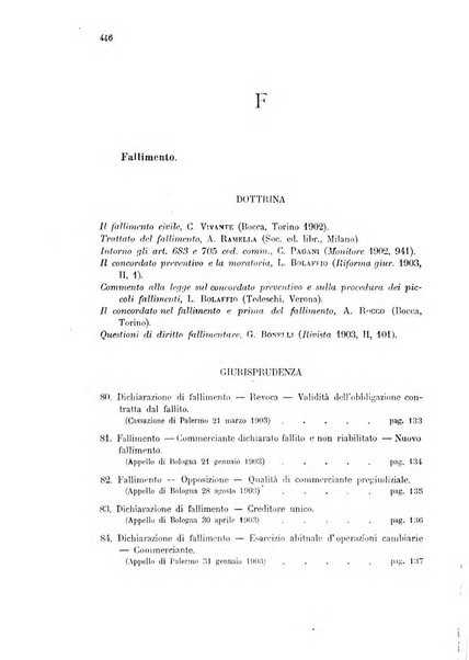 Annuario critico della giurisprudenza commerciale