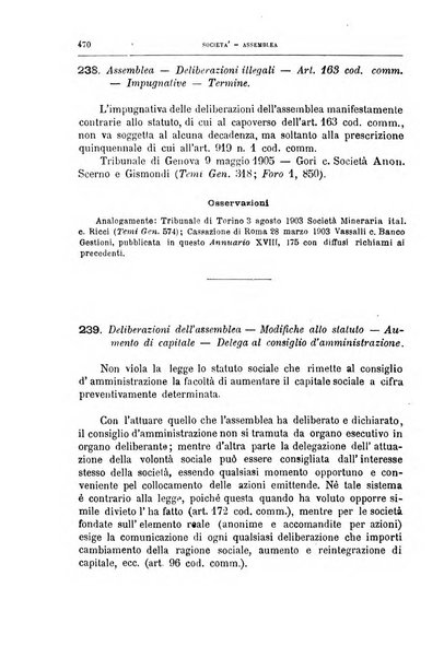 Annuario critico della giurisprudenza commerciale