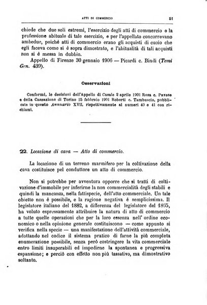 Annuario critico della giurisprudenza commerciale